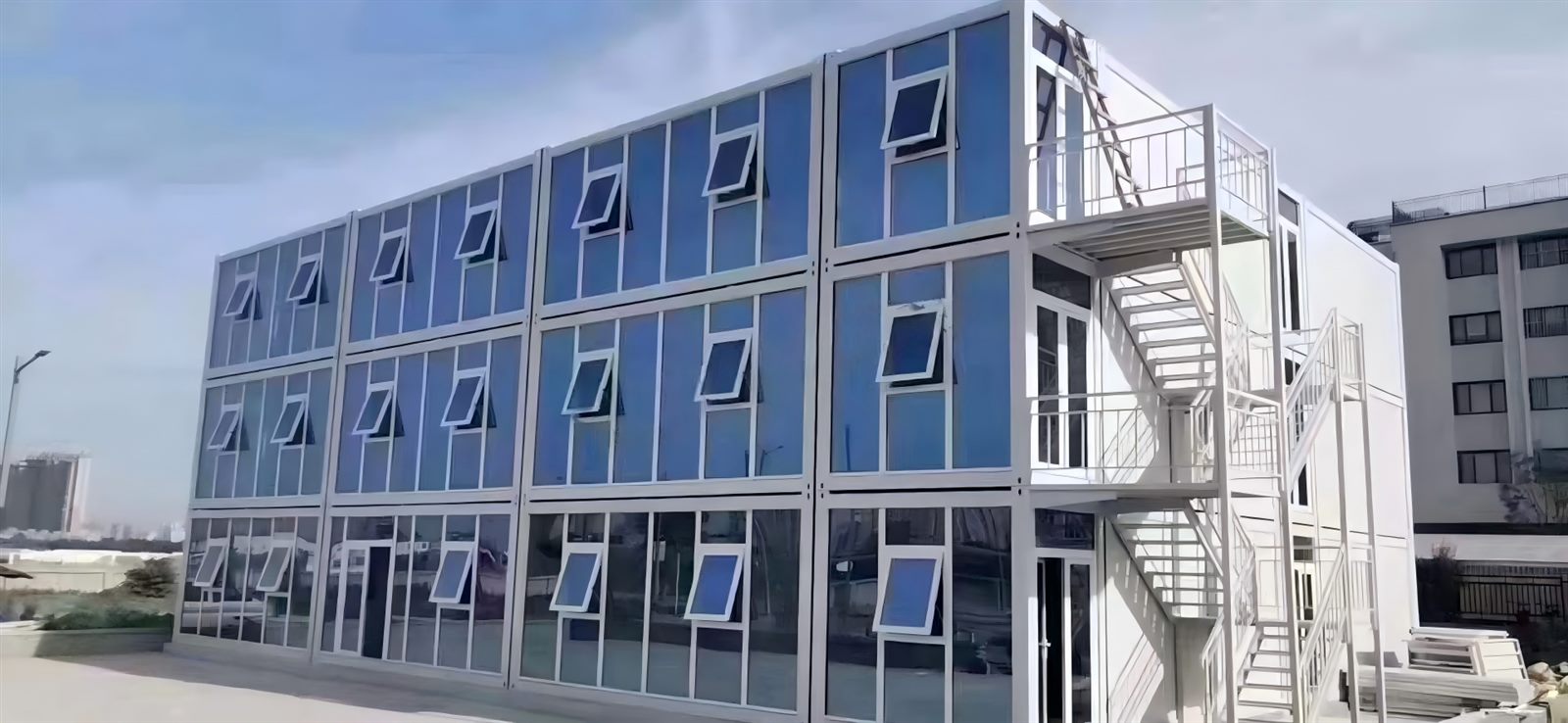 Container loading at a Foshan factory
